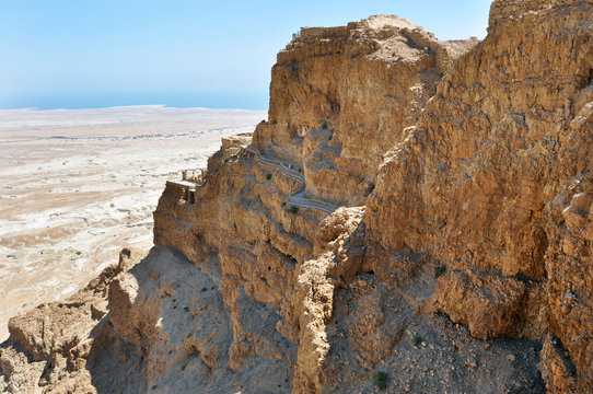 Masada, ancient fortification in the Southern District of Israel