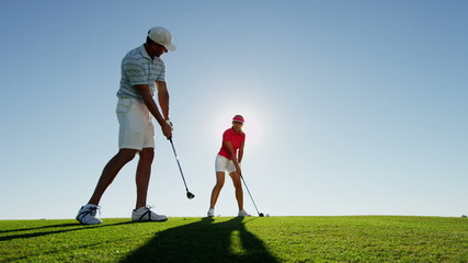 Outdoor Recreation Lifestyle Activity Golf Pro Academy Female Caucasian Vacation