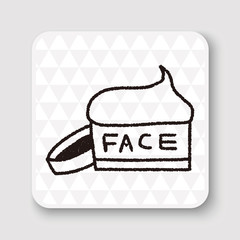face cream doodle drawing