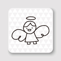 angel doodle drawing