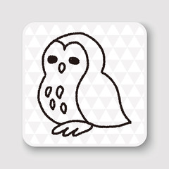 owl doodle drawing