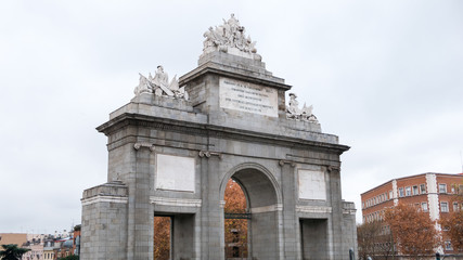 Fototapeta na wymiar Gate Toledo in Madrid. Spain