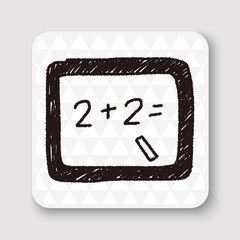 blackboard doodle drawing