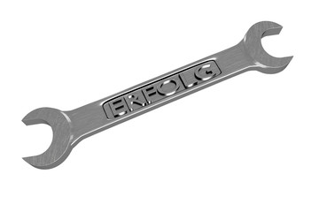 Wrench with the word ERFOLG