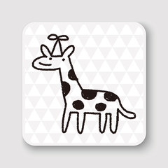 doodle birthday giraffe