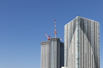 Fototapeta na wymiar 超高層ビル　タワーマンション建設　イメージ