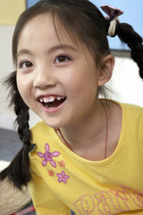 Girl Laughing In Classroom