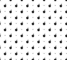 Seamless pattern with apple icon - 99414812