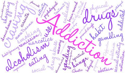 Addiction Word Cloud