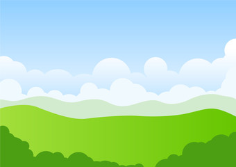 green landscape vector