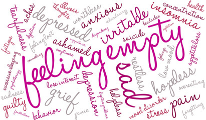 Feeling Empty Word Cloud