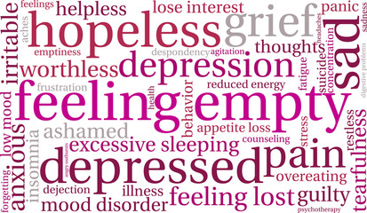 Feeling Empty Word Cloud