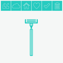 Razor vector icon.
