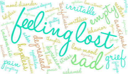 Feeling Lost Word Cloud