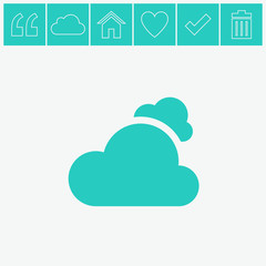 Cloud vector icon.