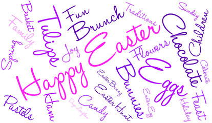 Happy Easter Word Cloud