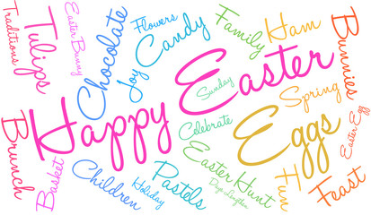 Happy Easter Word Cloud