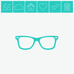 Sunglasses vector icon.