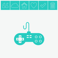 Vector Game pad Icon.