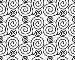 Fototapeta premium abstract swirl seamless background. Vector Illustration