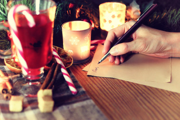 christmas hand writing story