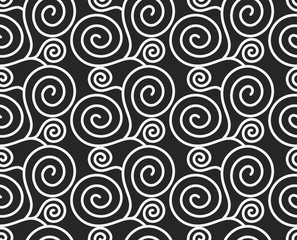 abstract swirl seamless background. Vector Illustration