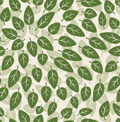 vintage leaf seamless background