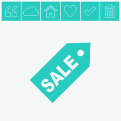 SALE tag vector icon.