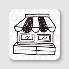 shop store doodle drawing