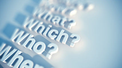 Who, which, where, what