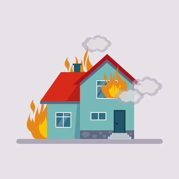 House On Fire Cartoon Images – Browse 17,133 Stock Photos, Vectors, and  Video | Adobe Stock