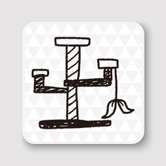 Pet cat tree doodle