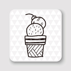 ice cream doodle drawing