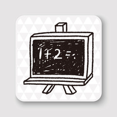 blackboard doodle drawing