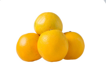 oranges isolated on white background