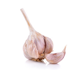 garlic on white backgound