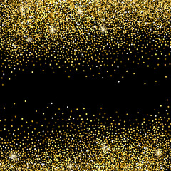  Gold glitter background. 