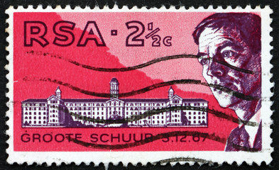 Postage stamp South Africa 1969 Dr. Christiaan Barnard