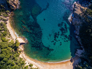 Aerial view of Spain coast 