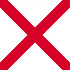 Obraz premium Alabama State Flag