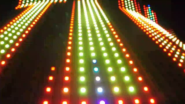 Flashing Lights Spotlight Bulb Flood lights Led Wall Stage Led Display Blinking Lights Motion Graphics Background Backdrop Ultra HD