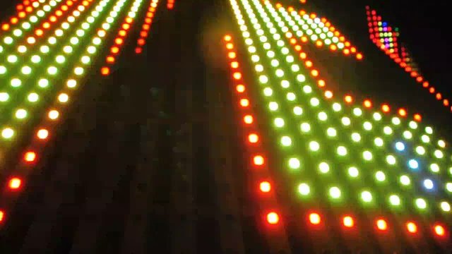 Flashing Lights Spotlight Bulb Flood lights Led Wall Stage Led Display Blinking Lights Motion Graphics Background Backdrop Ultra HD