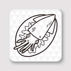 squid food doodle