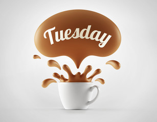 High Resolution Tuesday Splash Cup Concept.