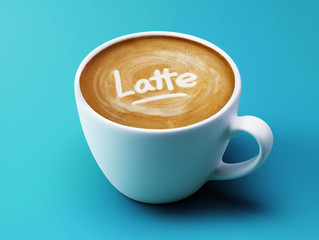 Latte Coffee Cup Concept