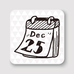 December calendar doodle