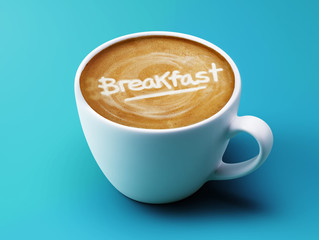 Breakfast Coffee Cup Concept