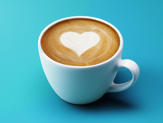 Heart Shape Coffee Cup Concept
