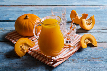 Juice orange pumpkin
