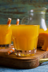 Juice orange pumpkin